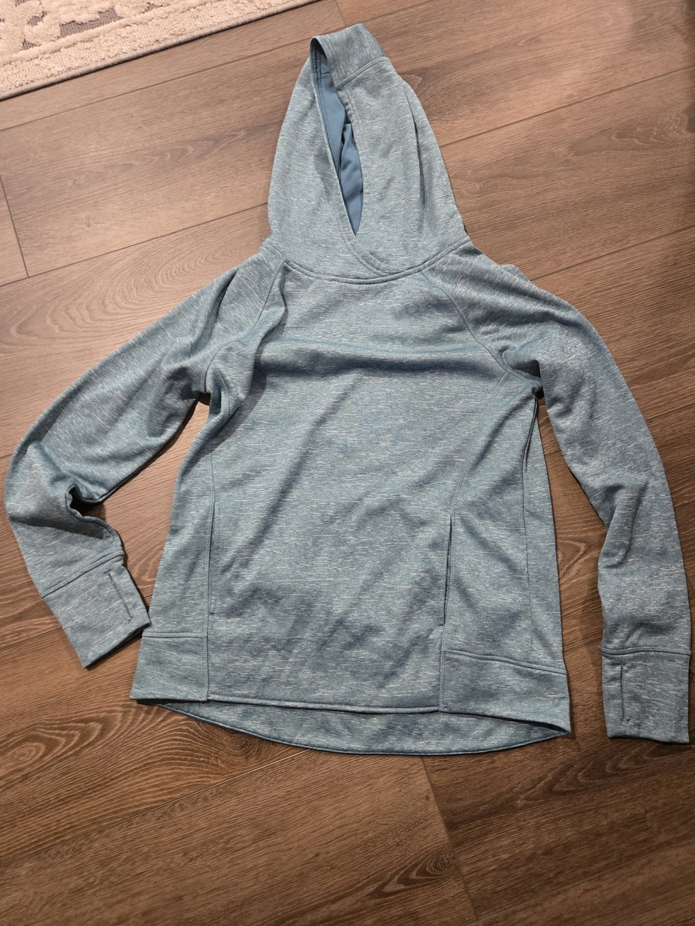 Champion Heathered Light Blue Women's Hooded Pullover